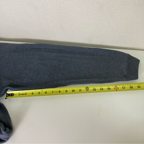 Tommy Bahama Sweater Men's Gray/Blue Quarter Zip Long Sleeve Reversible Pullover - Picture 8 of 16